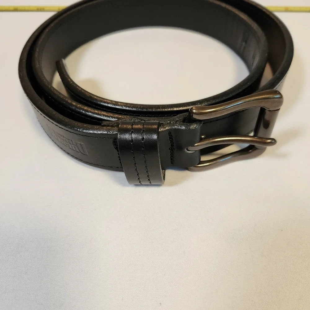 Duluth Trading Co. Belt Mens 44 Black Genuine Leather Lifetime Work